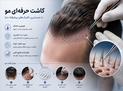 کاشت حرفهای مو با تکنیکهای پیشرفته و نتایج طبیعی